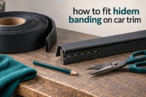 how to fit hidem banding on car trim