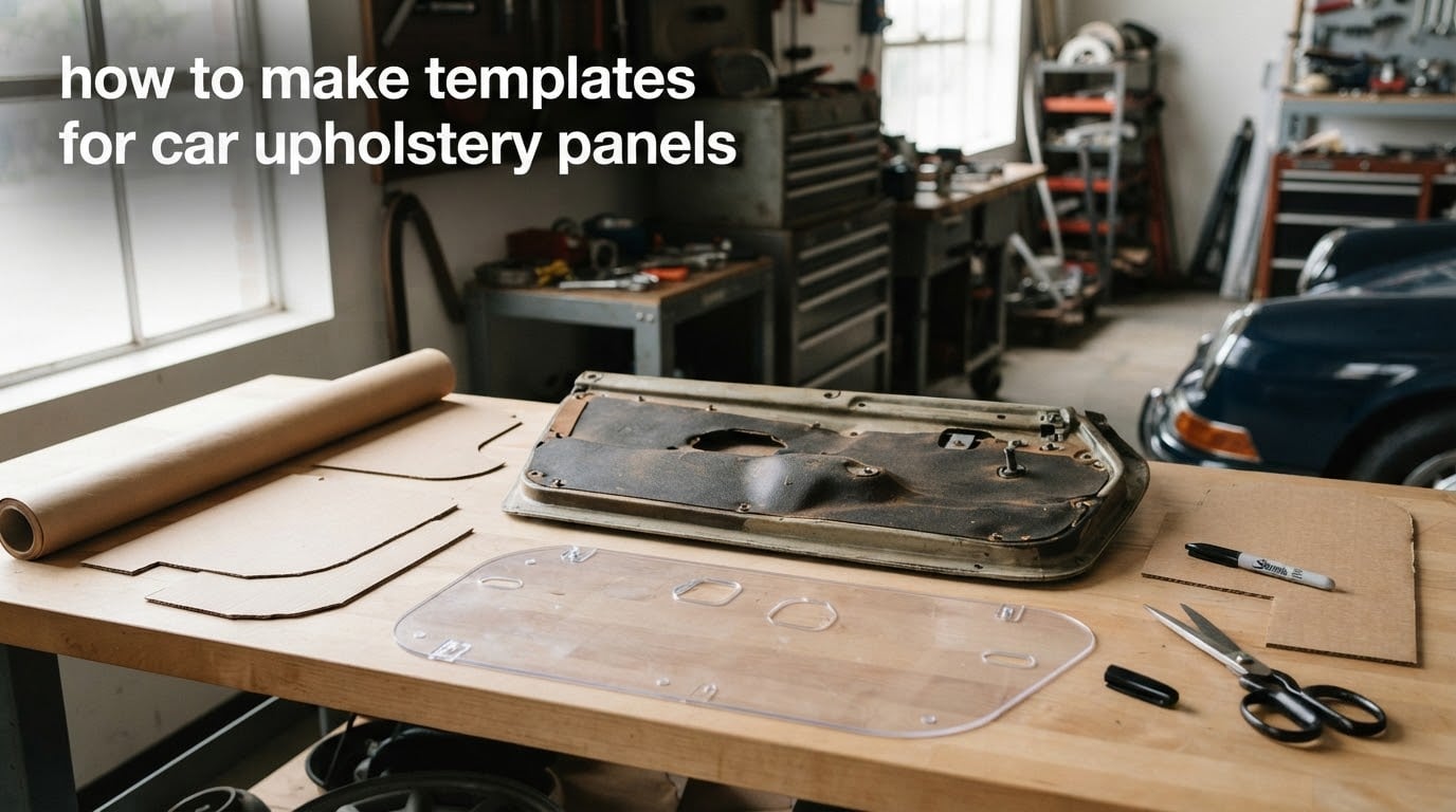 how to make templates for car upholstery panels