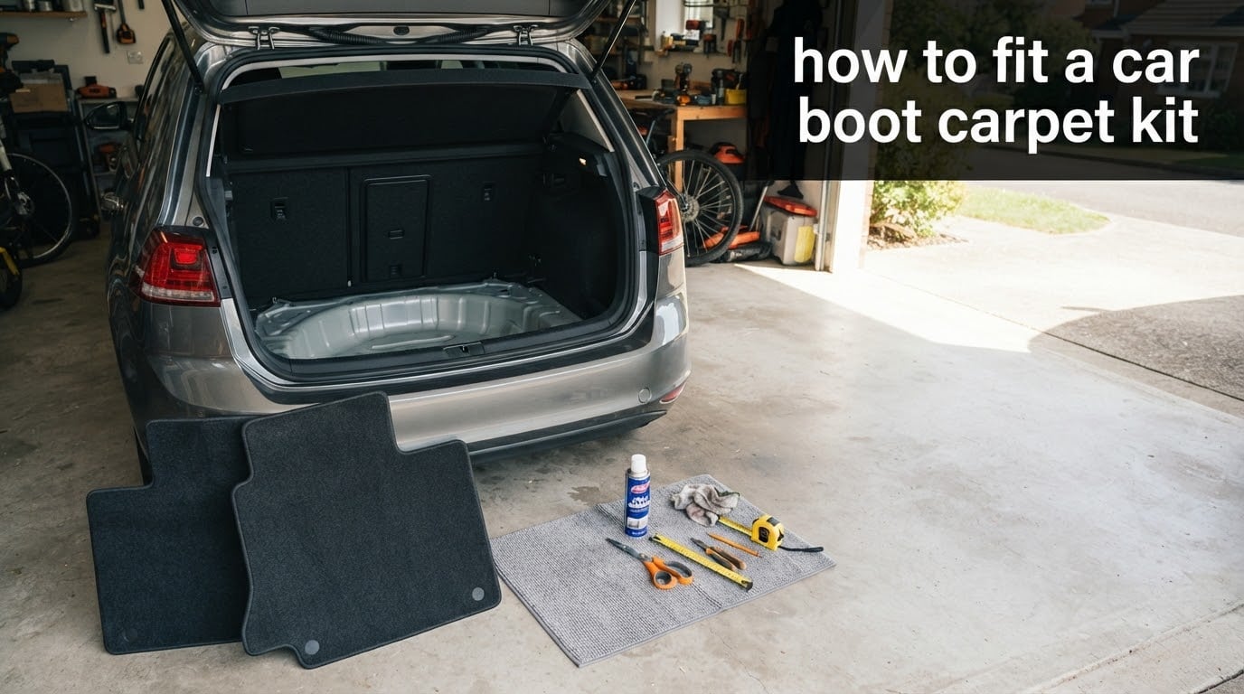 how to fit a car boot carpet kit