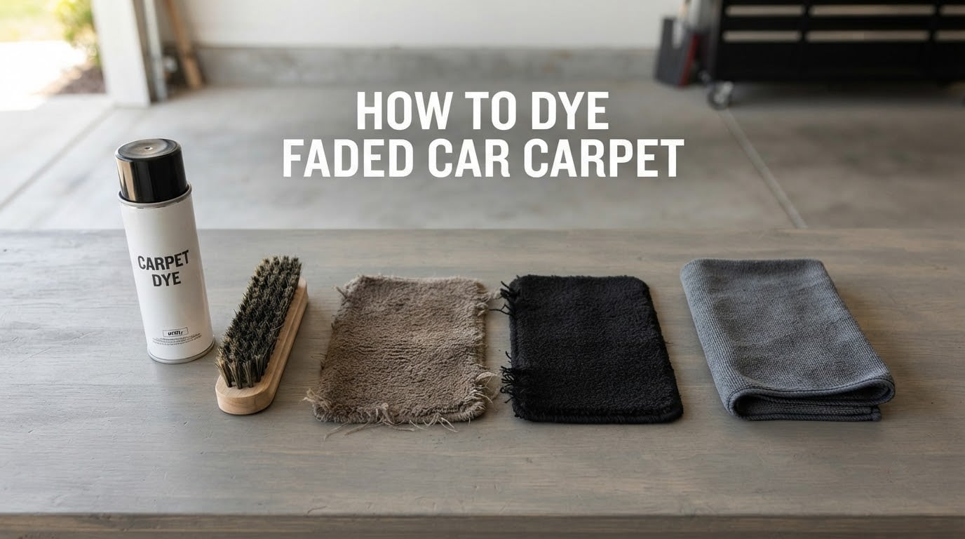 how to dye faded car carpet