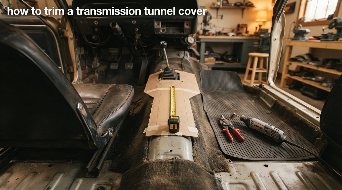 how to trim a transmission tunnel cover