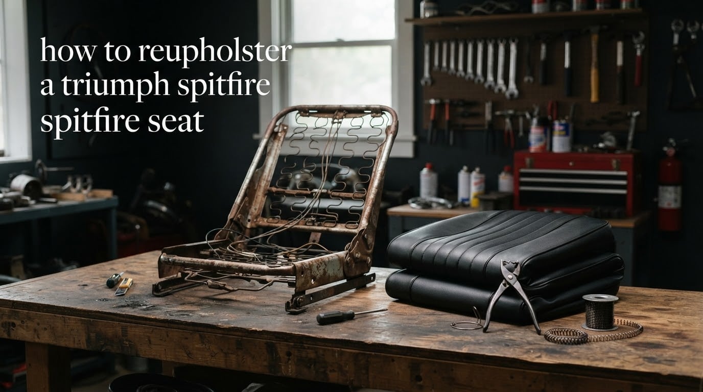 how to reupholster a triumph spitfire seat