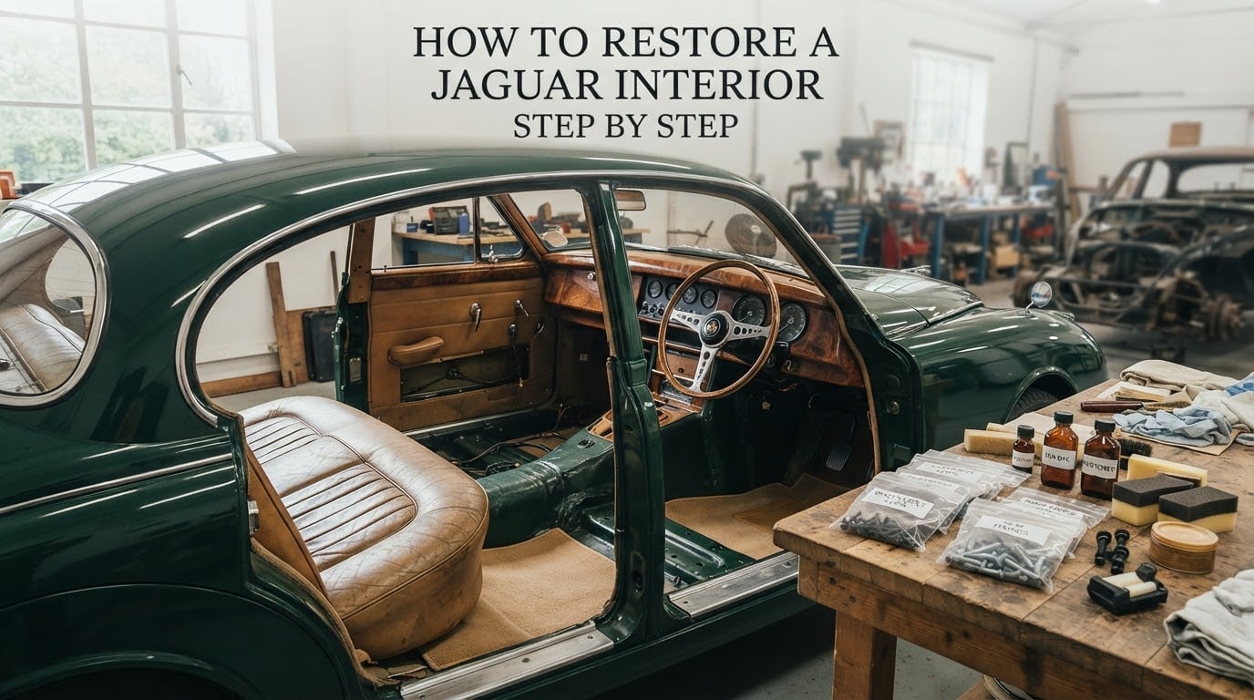 how to restore a jaguar interior step by step