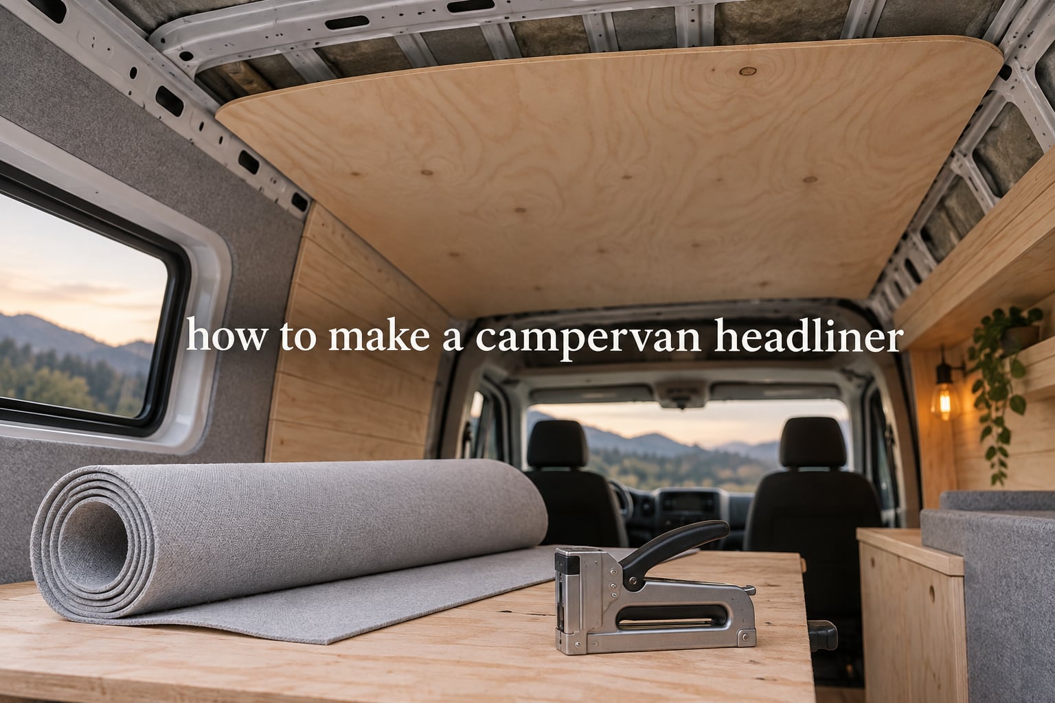 how to make a campervan headliner