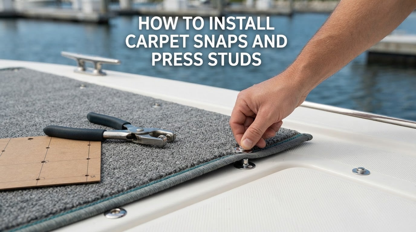 how to install carpet snaps and press studs