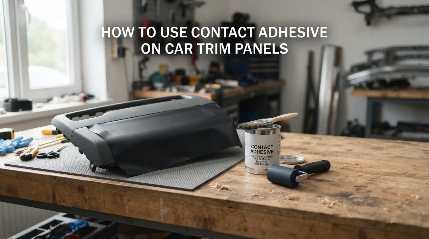 how to use contact adhesive on car trim panels