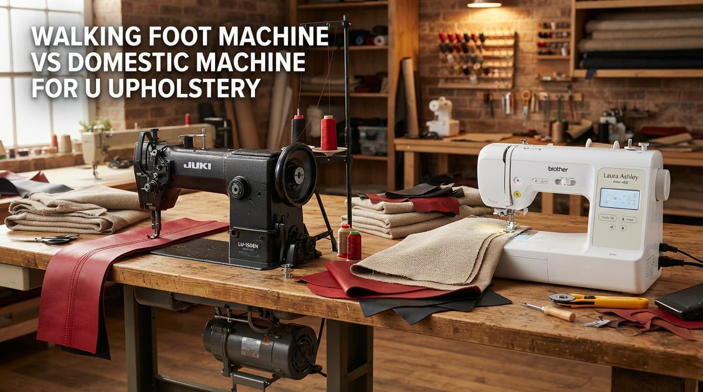 walking foot machine vs domestic machine for upholstery