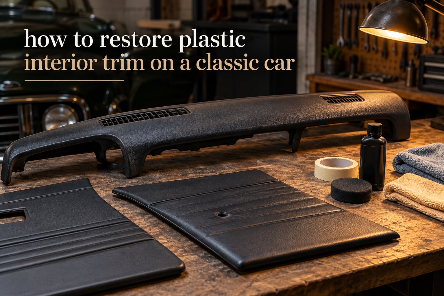 how to restore plastic interior trim on a classic car