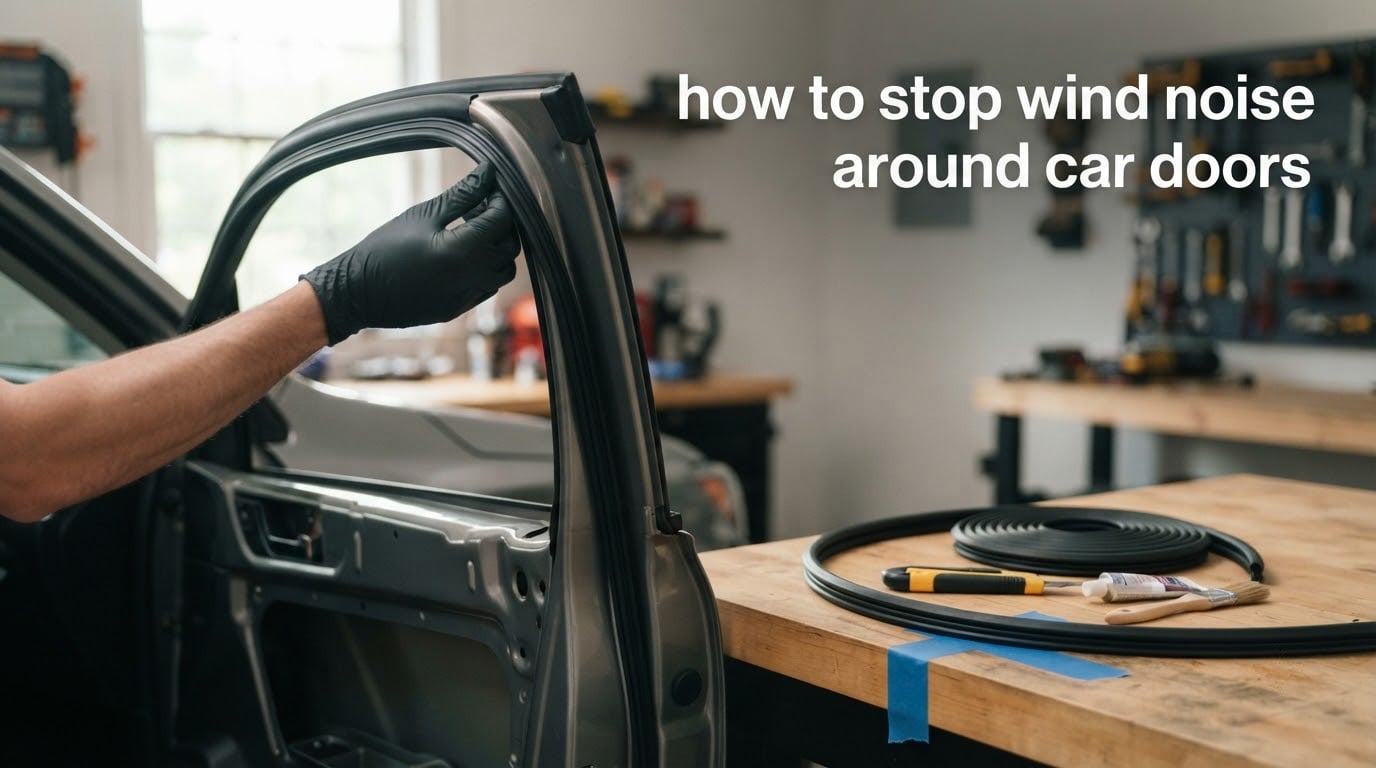 how to stop wind noise around car doors