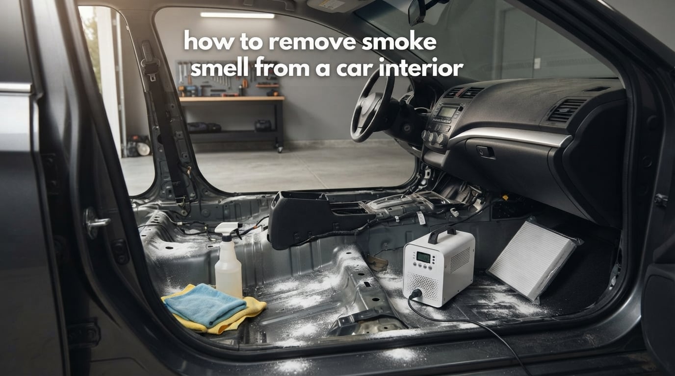 how to remove smoke smell from a car interior