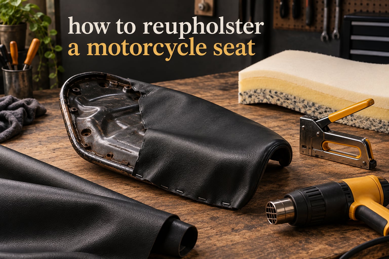 how to reupholster a motorcycle seat