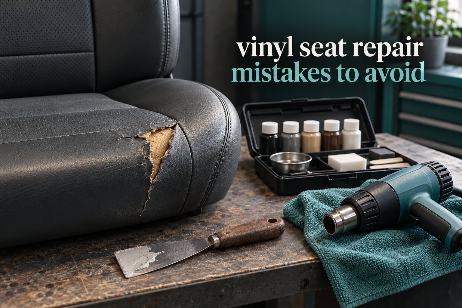 vinyl seat repair mistakes to avoid