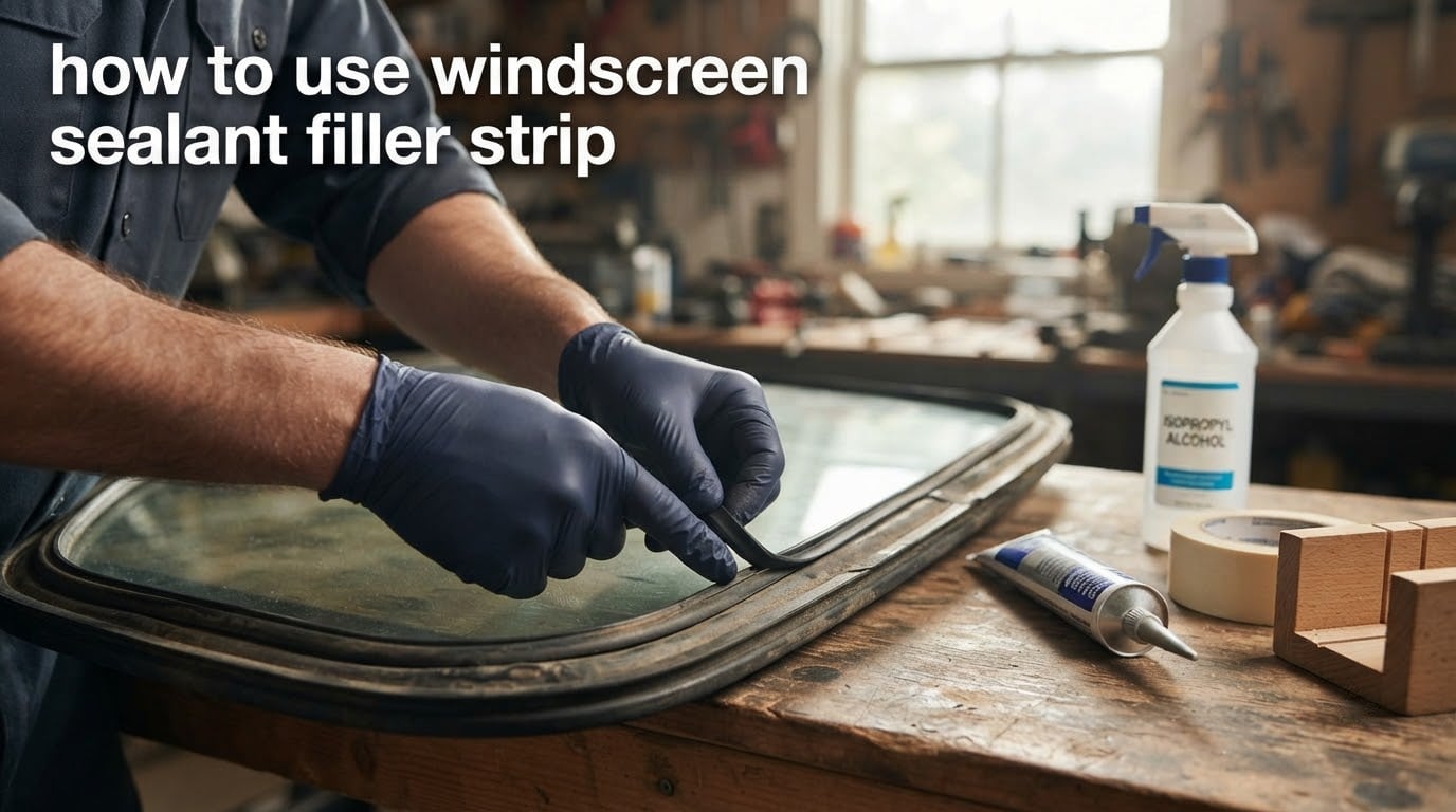 how to use windscreen sealant filler strip