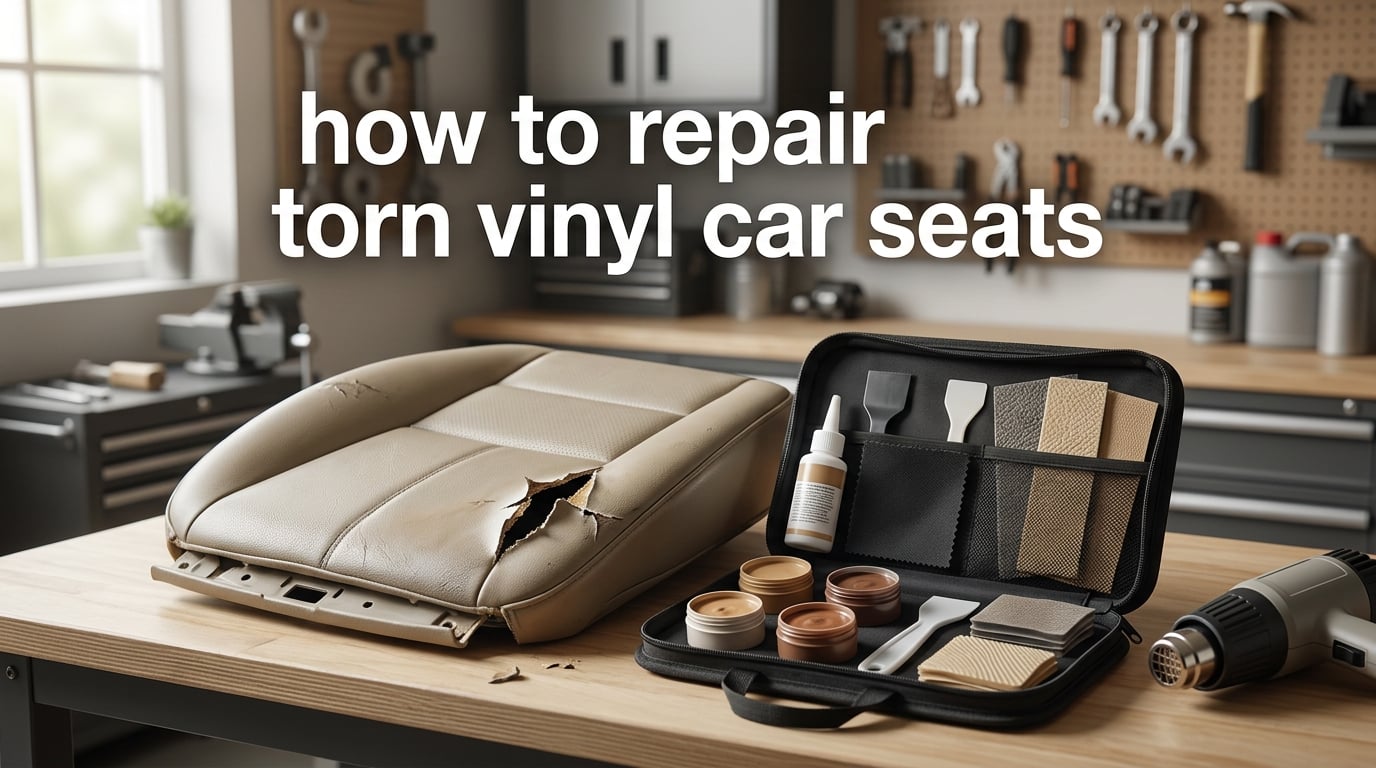 how to repair torn vinyl car seats