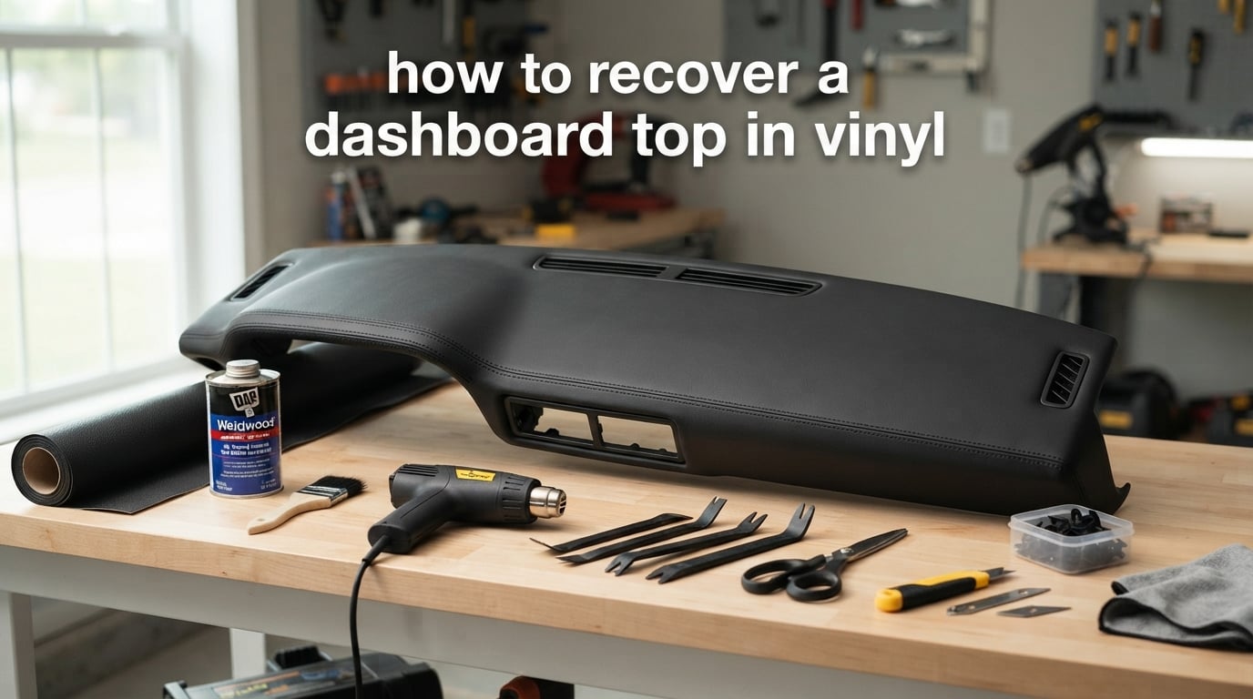 how to recover a dashboard top in vinyl