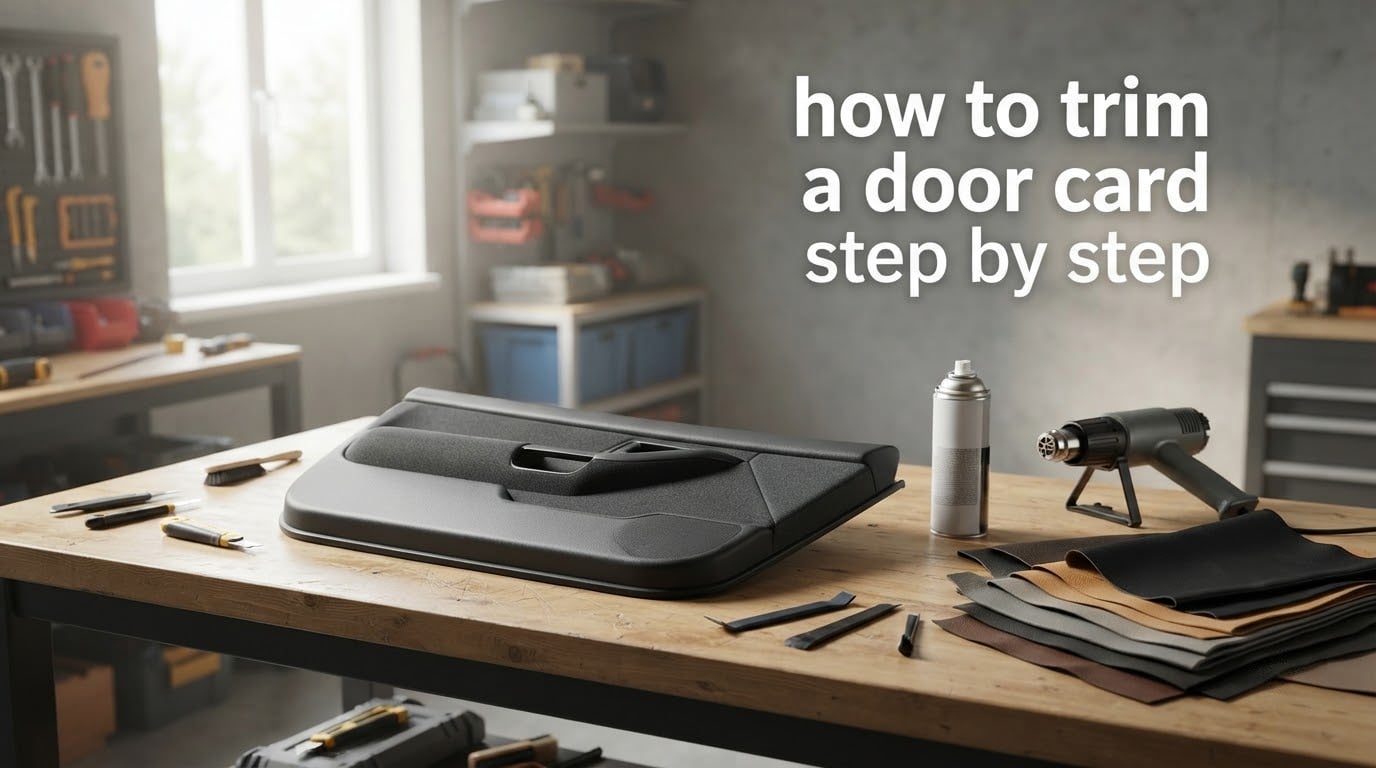 how to trim a door card step by step
