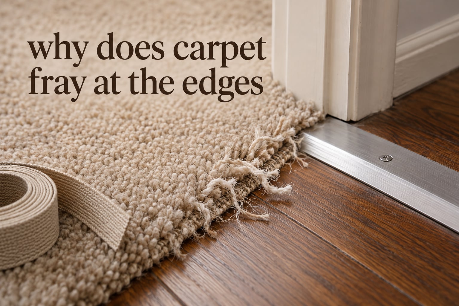 why does carpet fray at the edges