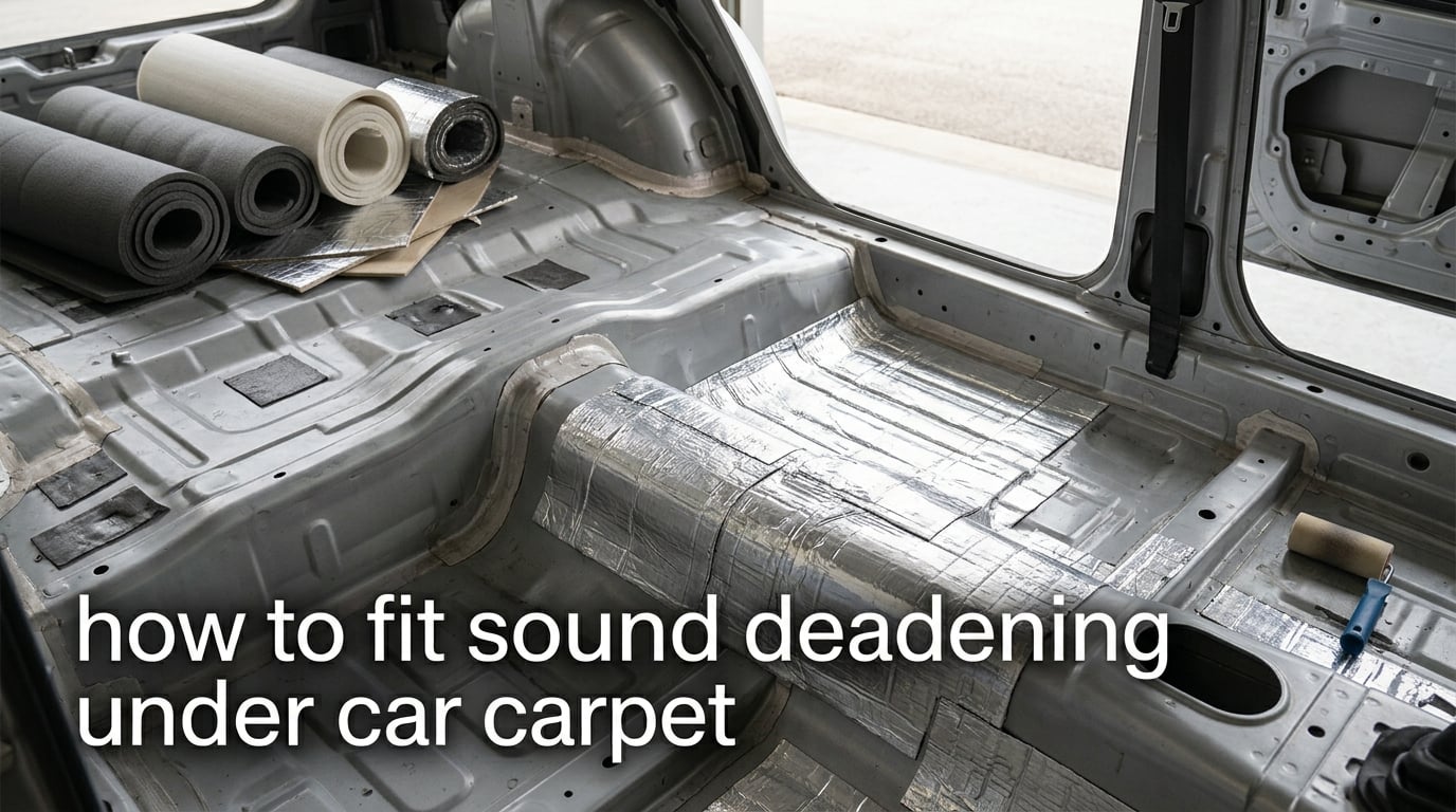 how to fit sound deadening under car carpet