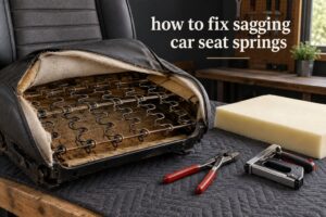 how to fix sagging car seat springs