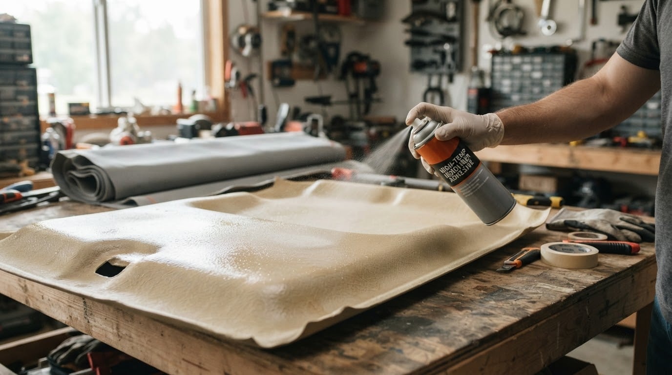 which glue to use for car headliner fabric