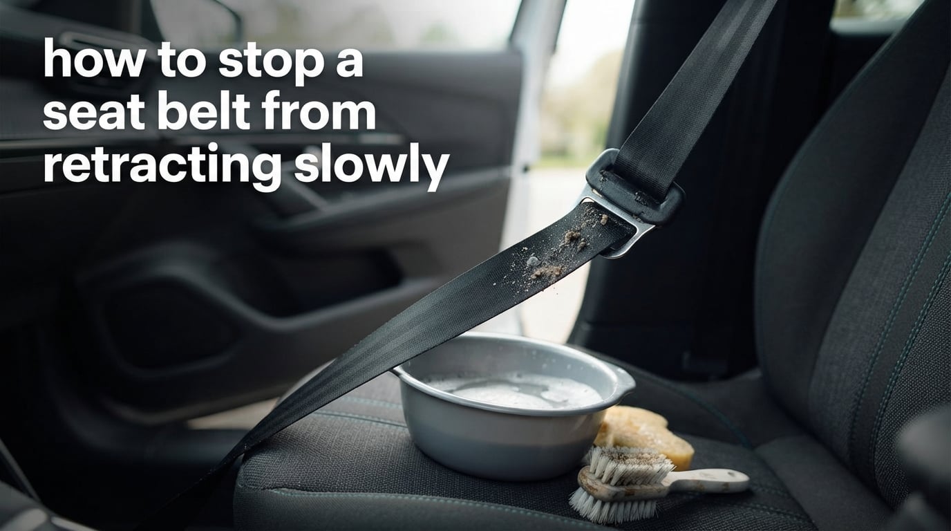 how to stop a seat belt from retracting slowly