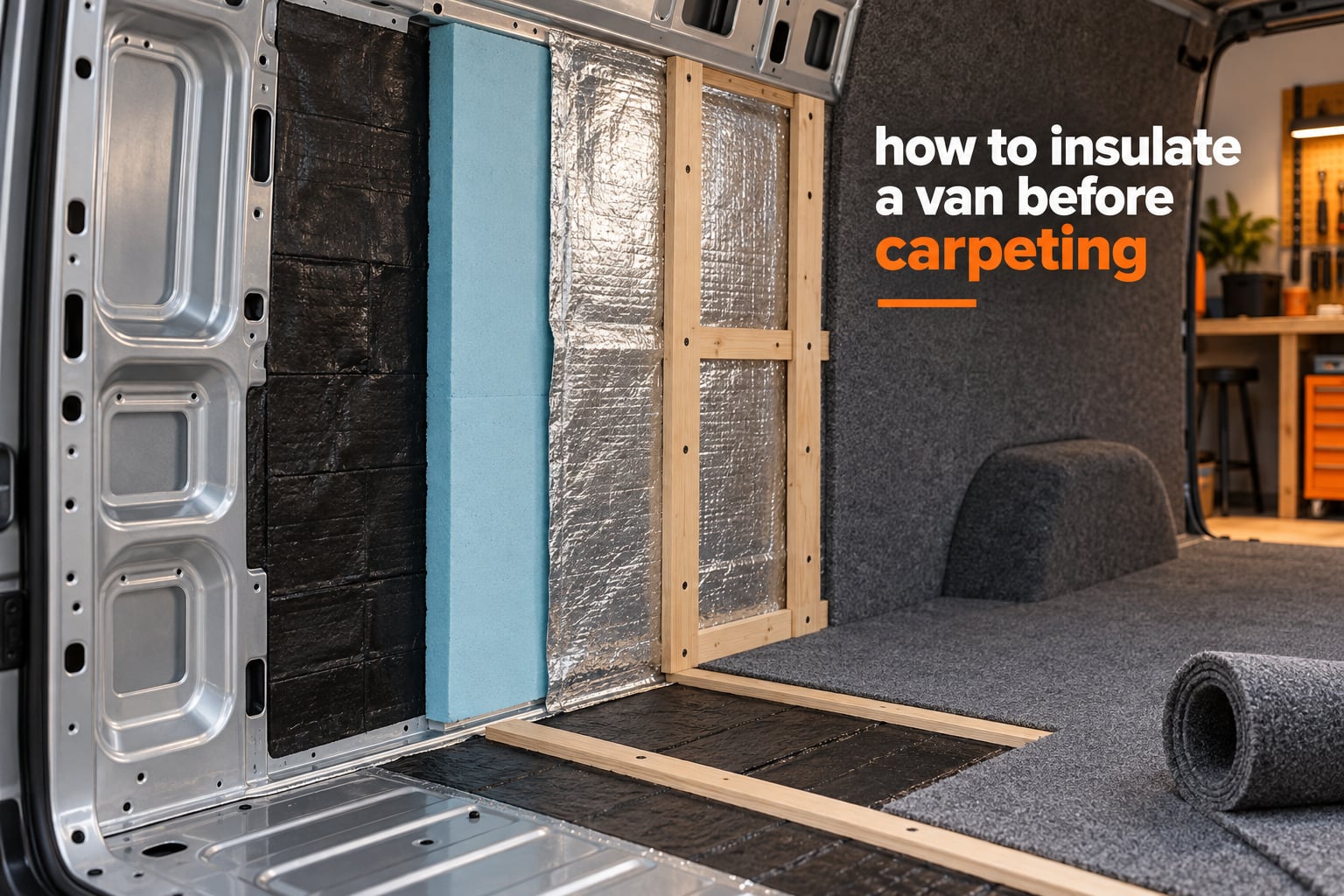 how to insulate a van before carpeting