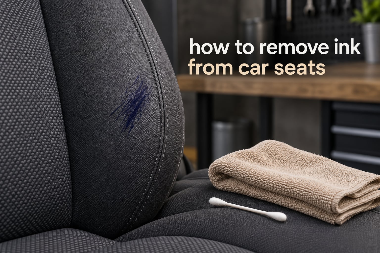 how to remove ink from car seats