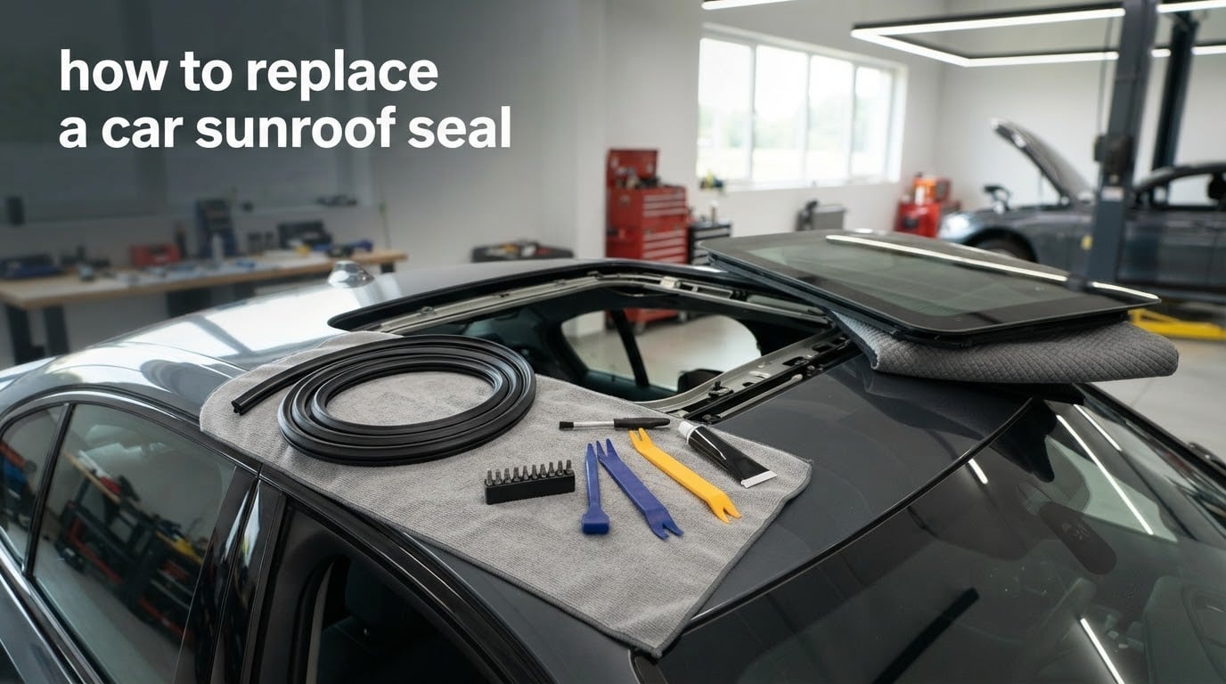 how to replace a car sunroof seal