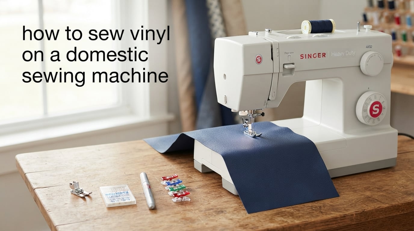how to sew vinyl on a domestic sewing machine