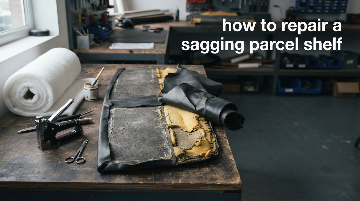 how to repair a sagging parcel shelf