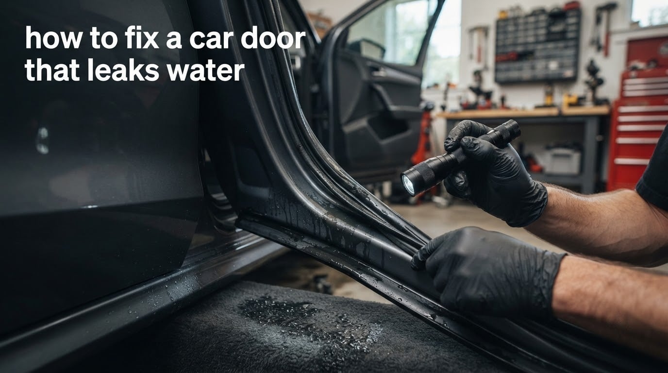 how to fix a car door that leaks water
