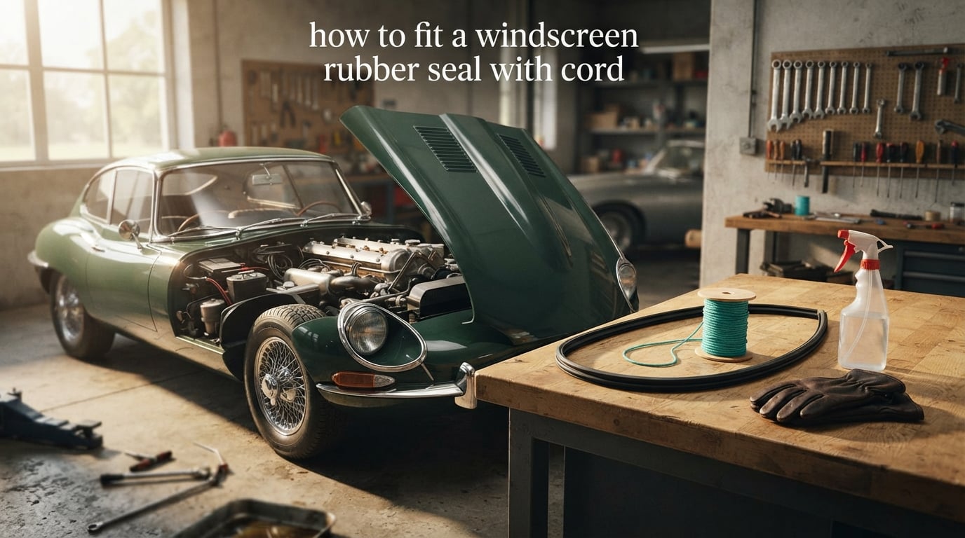 how to fit a windscreen rubber seal with cord