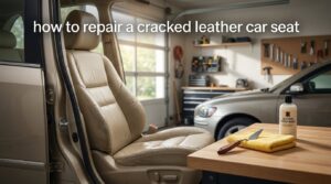 how to repair a cracked leather car seat