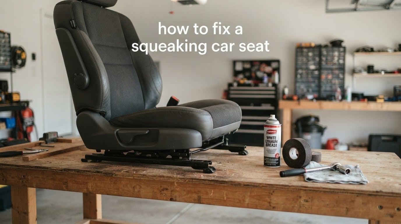 how to fix a squeaking car seat