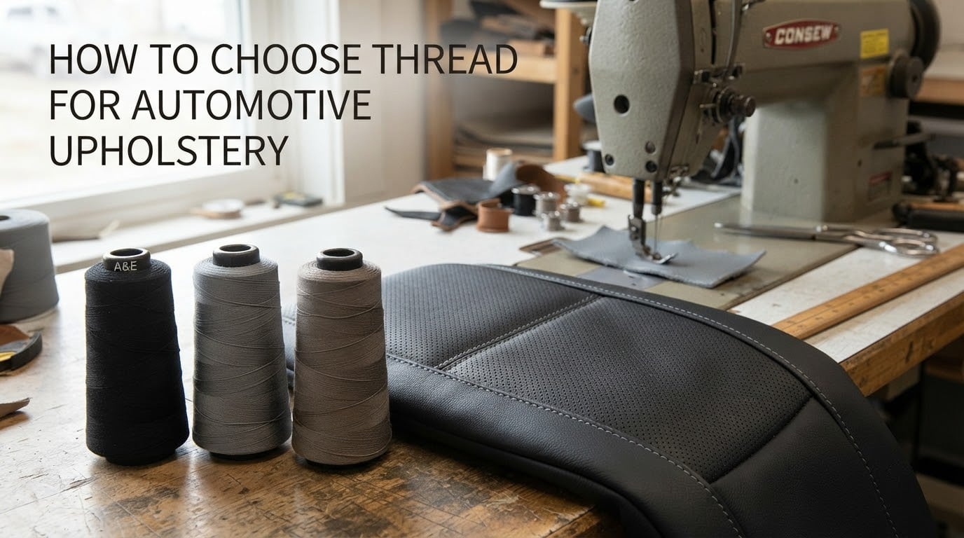 how to choose thread for automotive upholstery
