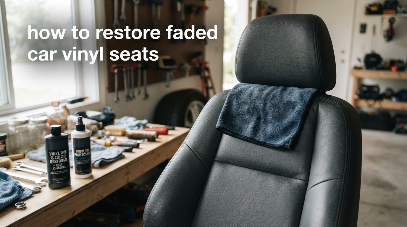 how to restore faded car vinyl seats