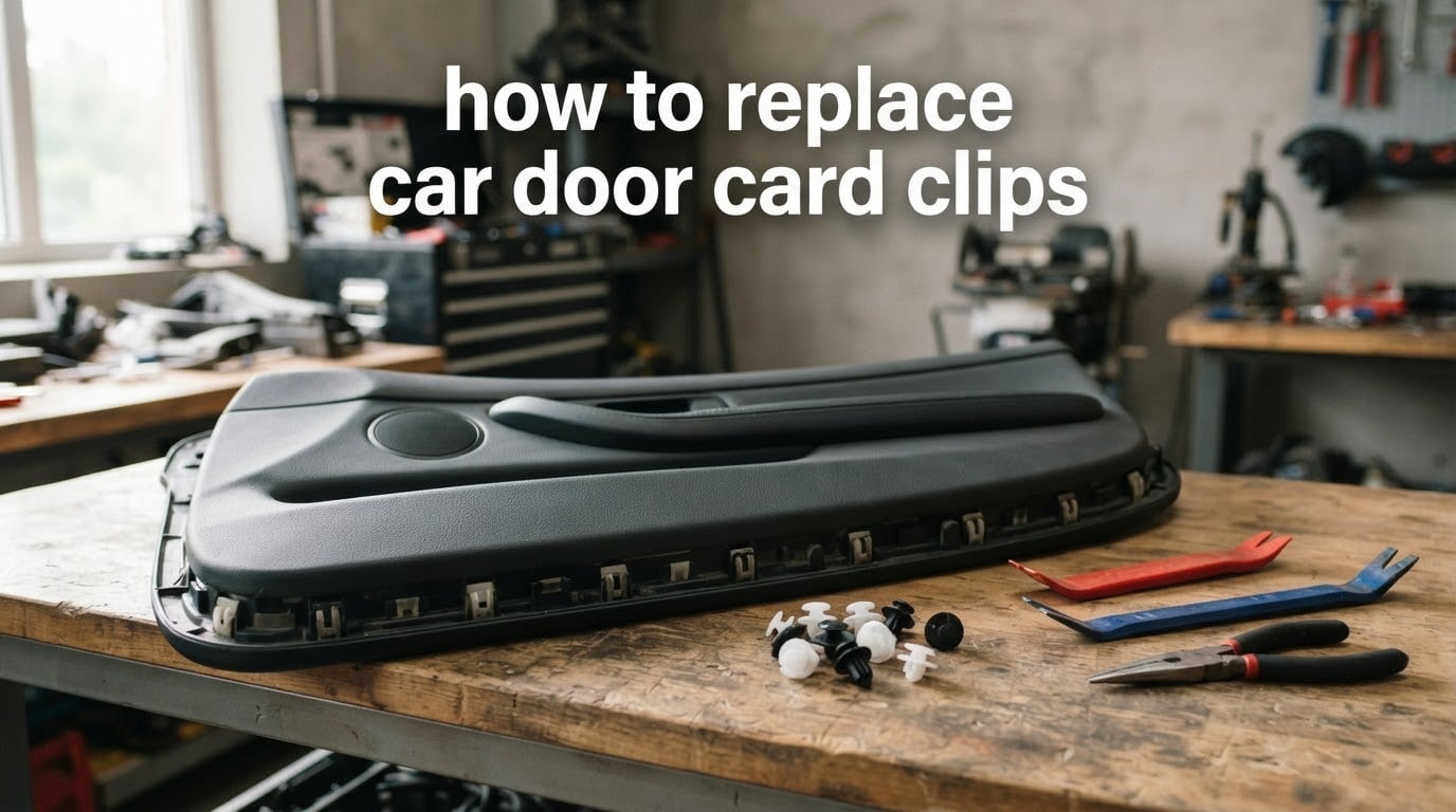 how to replace car door card clips