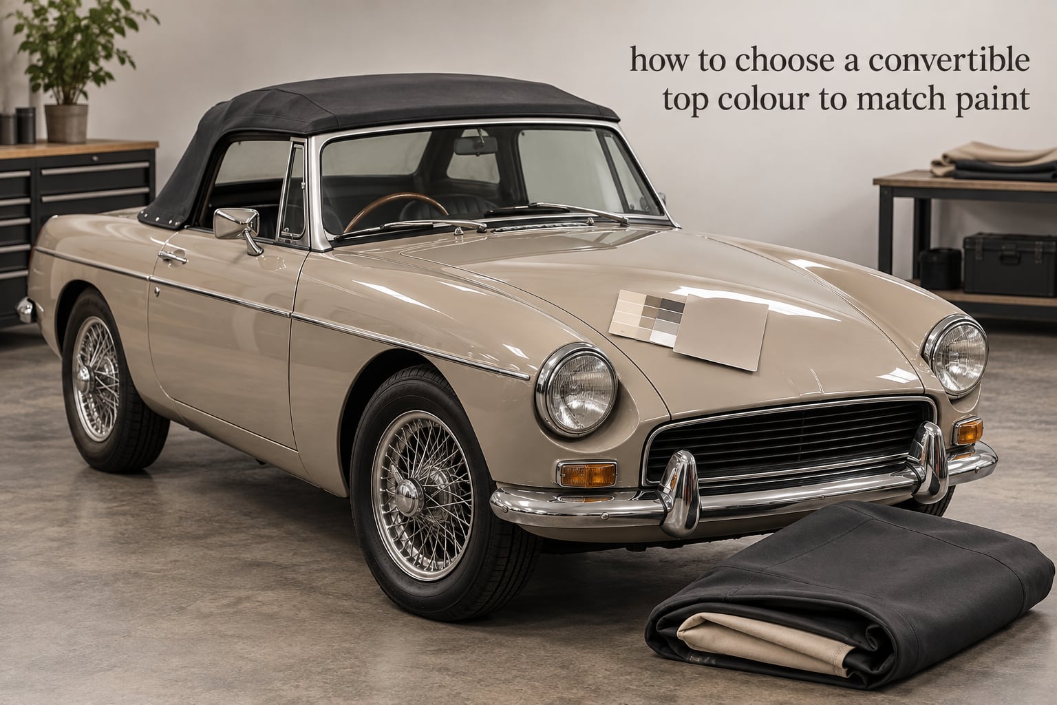 how to choose a convertible top colour to match paint