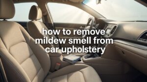 how to remove mildew smell from car upholstery