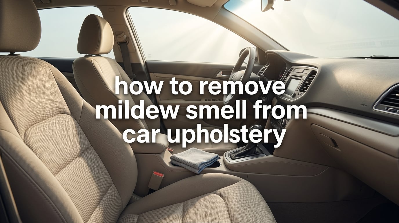 how to remove mildew smell from car upholstery