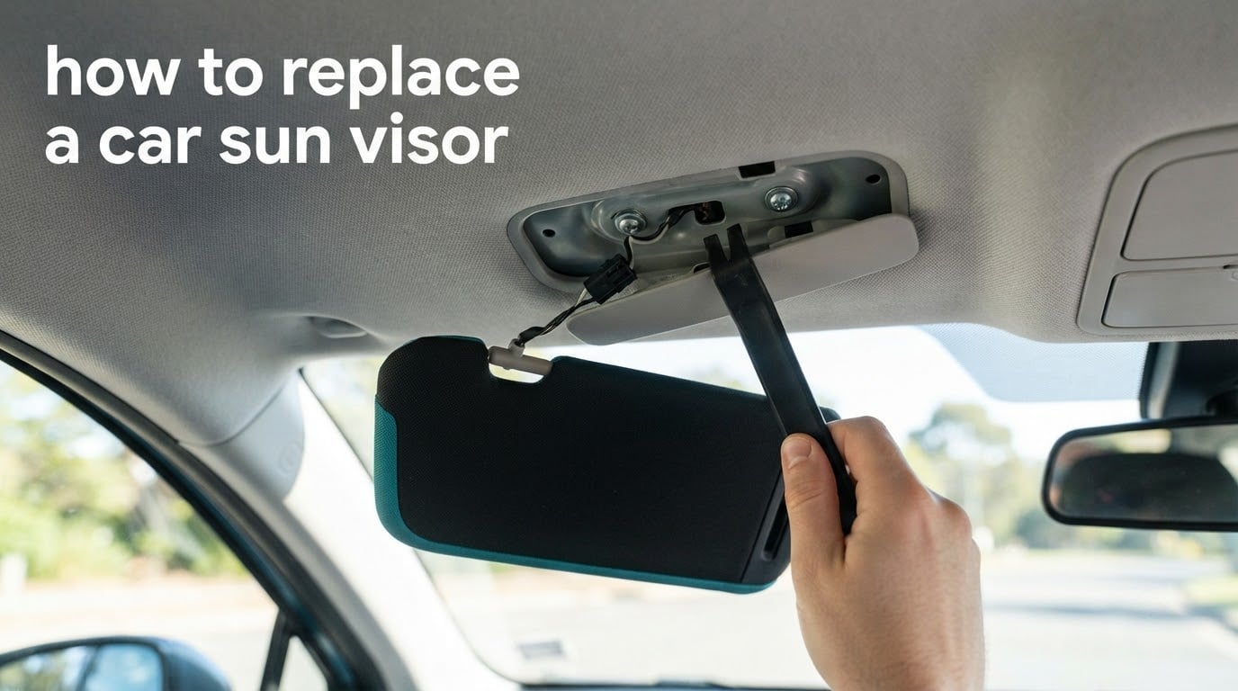 how to replace a car sun visor