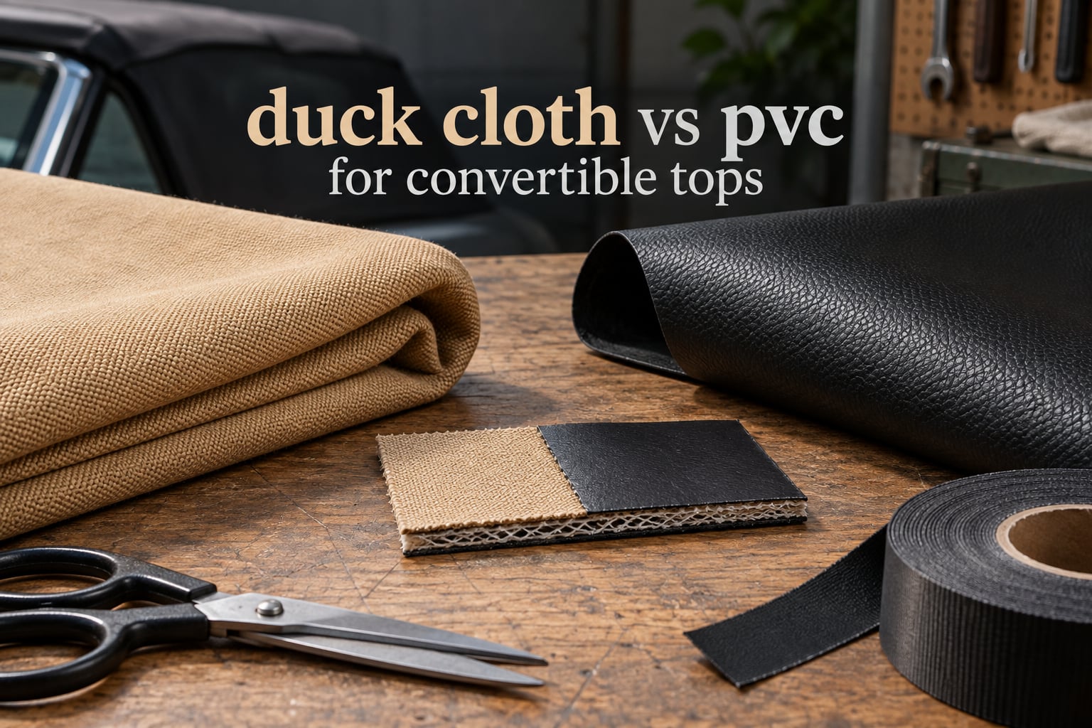 duck cloth vs pvc for convertible tops