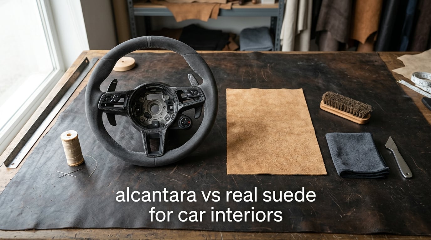 alcantara vs real suede for car interiors