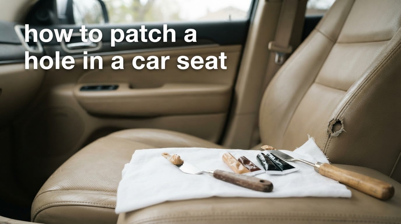 how to patch a hole in a car seat