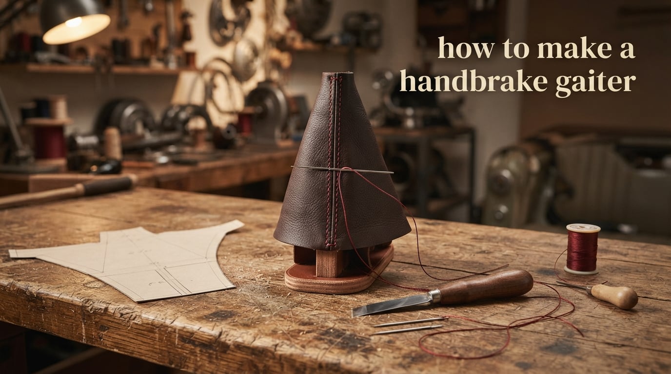 how to make a handbrake gaiter