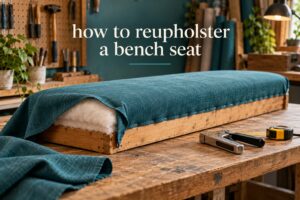 how to reupholster a bench seat
