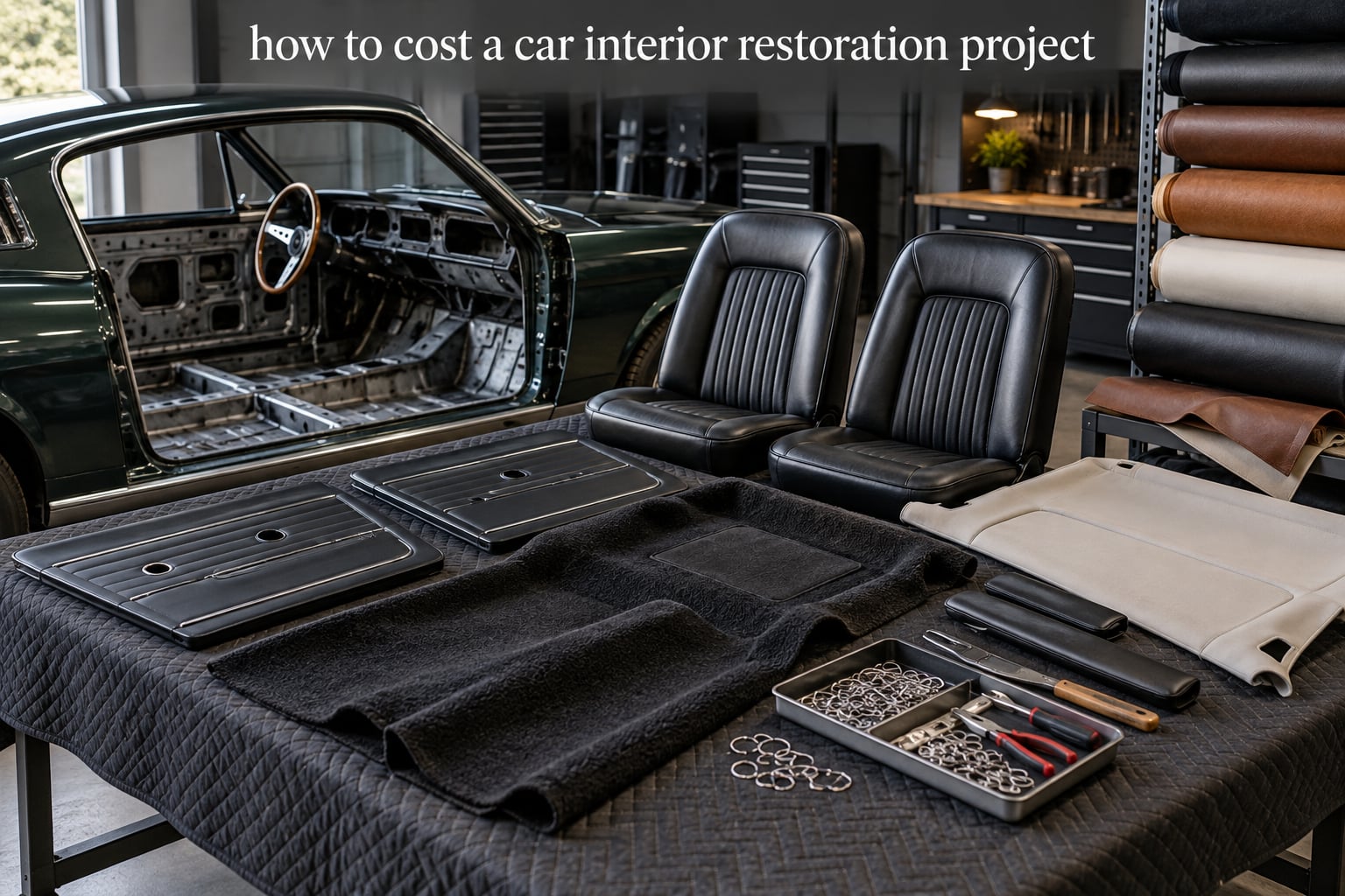 how to cost a car interior restoration project