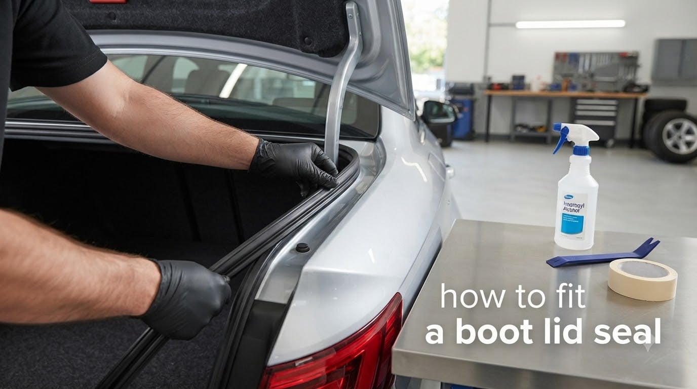 how to fit a boot lid seal