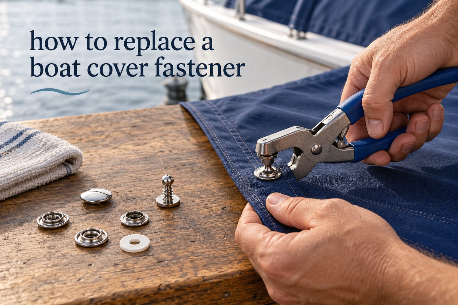 how to replace a boat cover fastener