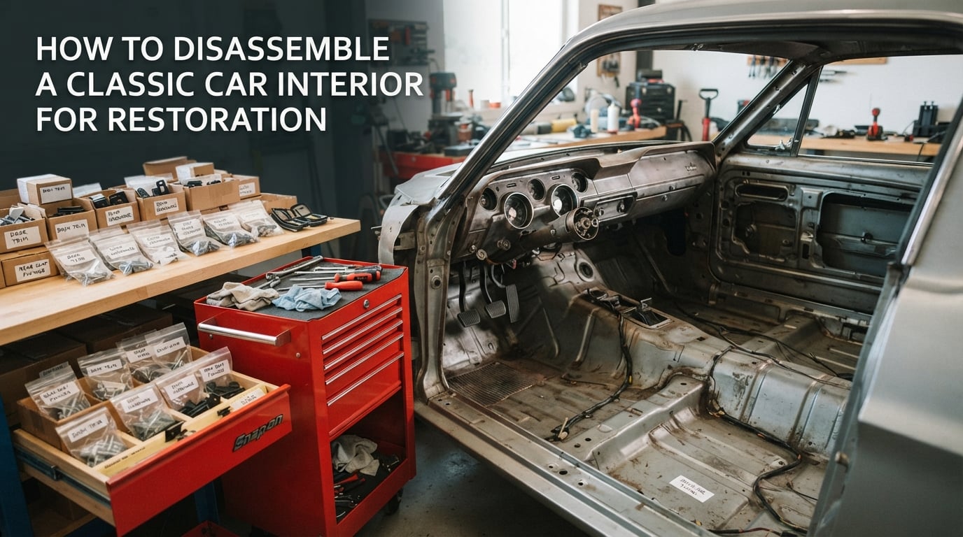 how to disassemble a classic car interior for restoration